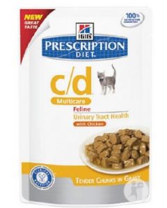 HILL'S PRESCRIPTION DIET C/D FELINE WET SOBRES GR.85