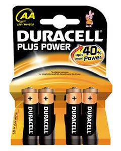 DURACELL AA PILAS 4 UNID.