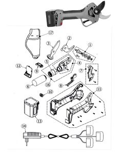 Lista de recambios Tijeras Volpi KV390