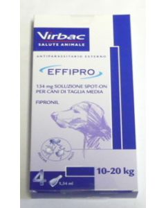 EFFIPRO SPOT ON 10- 20 KG.  4 PIPETAS