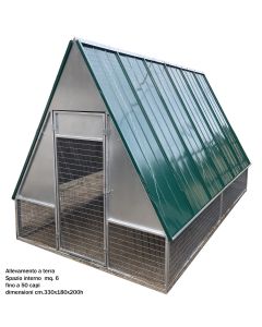 Gallinero metálico modelo Maiella